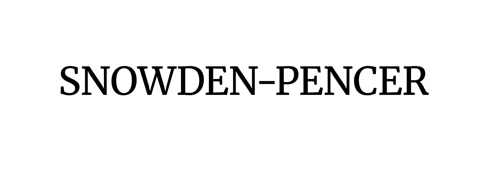 Snowden-Pencer