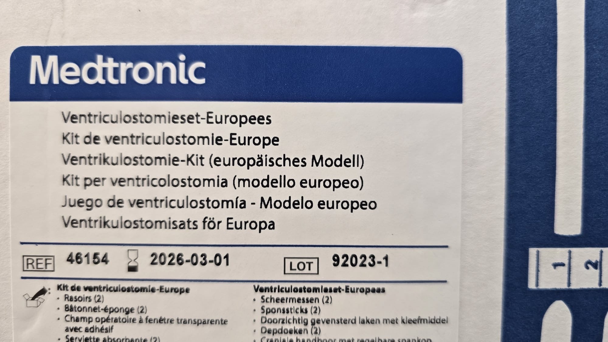 Medtronic Ventriculostomieset Kit REF: 46154