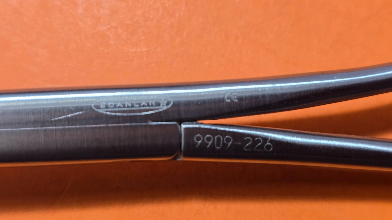 SCANLAN 9909-226 Surgical VATS Harkin Clamp 14" Curved Jaws no Ratchet.