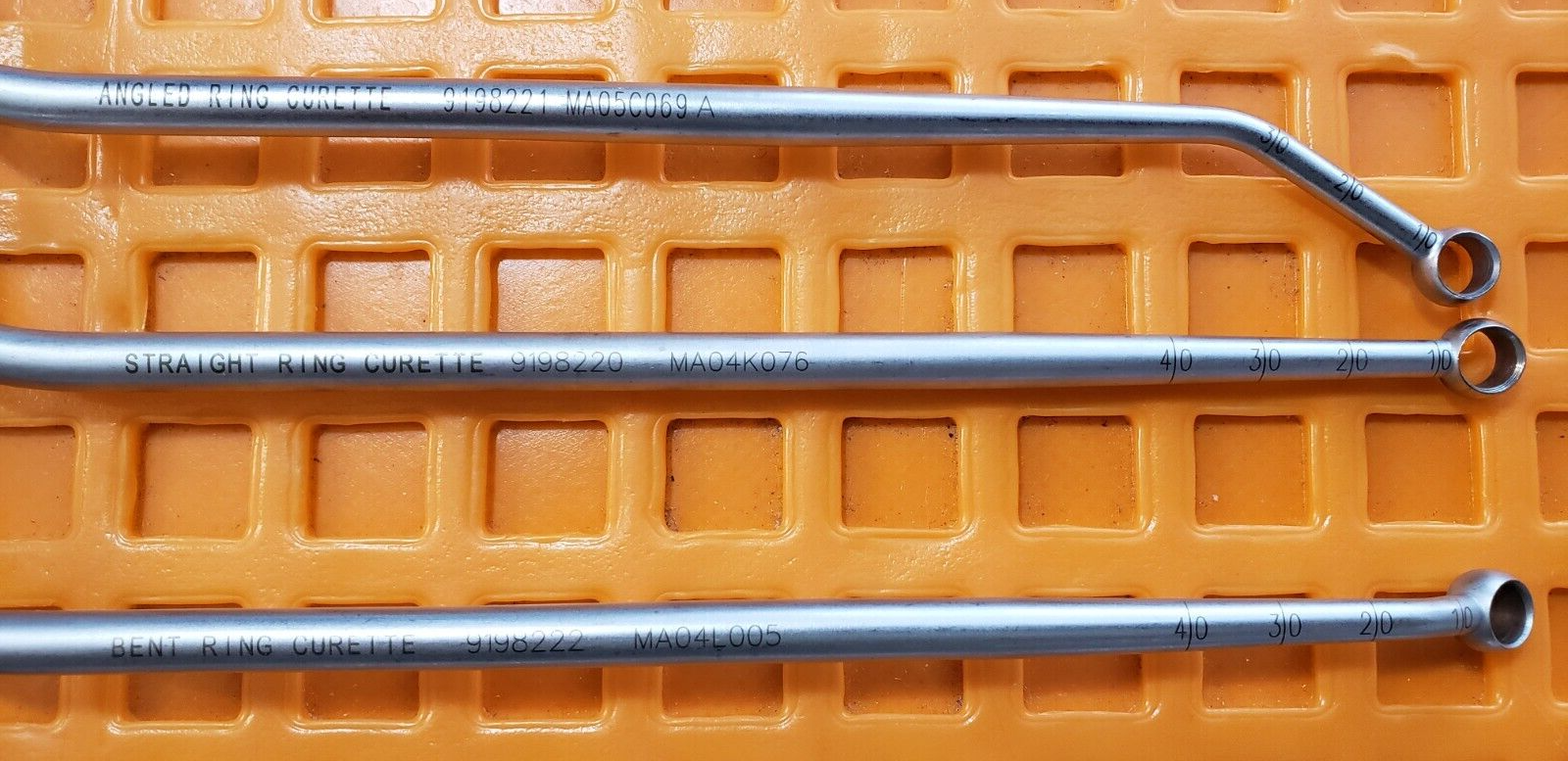 Medtronic SOFAMOR DANEK 9198220 Orthopedic Neuro Surgical Curette Set of 8