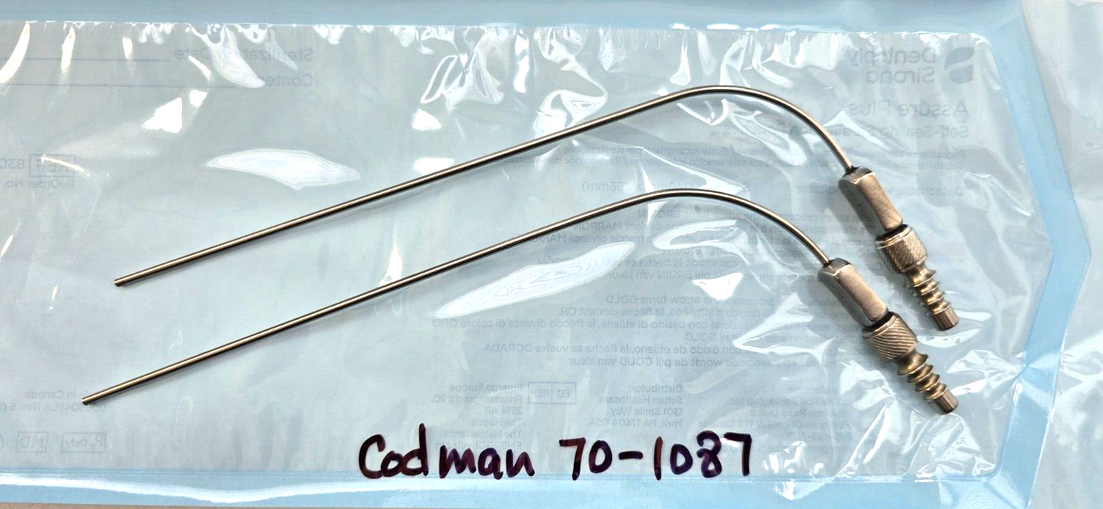 Codman Surgical Frazier Suction Tube, 7FR Angled REF: 70-1087
