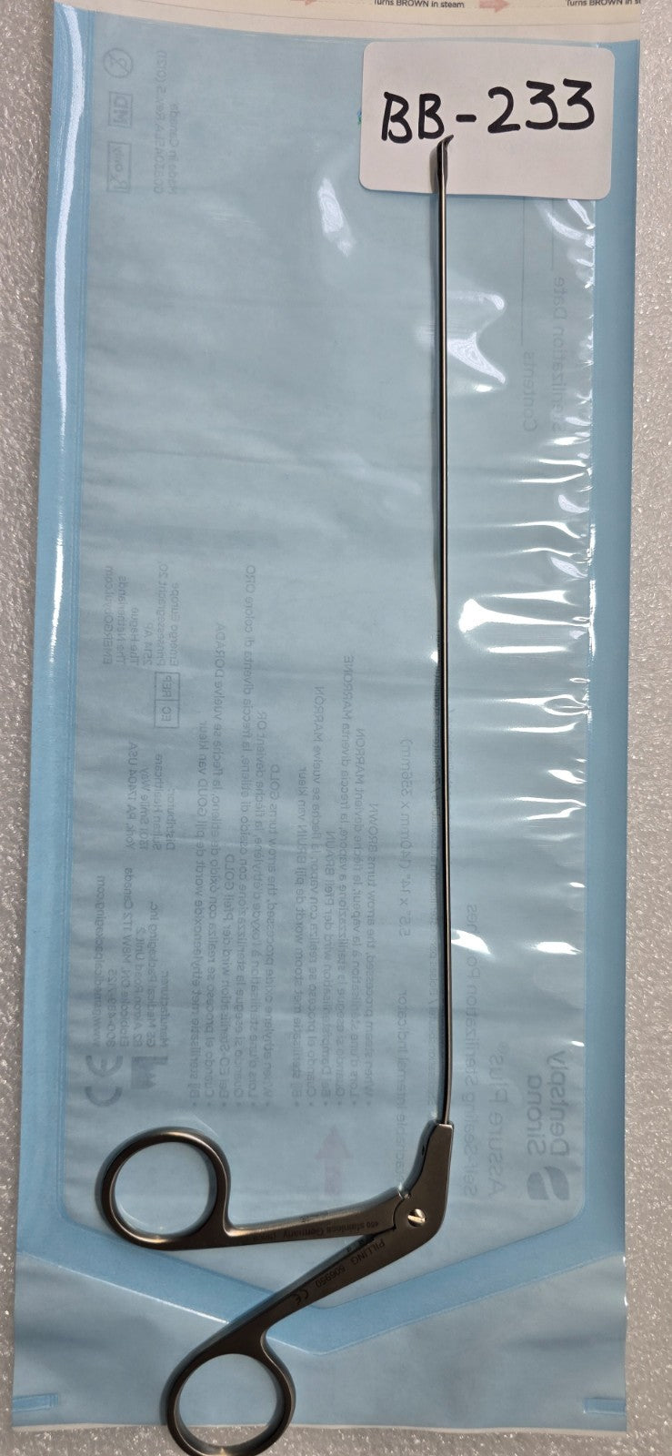 Pilling Surgical Micro Laryngeal Forceps Straight 23.5cm
