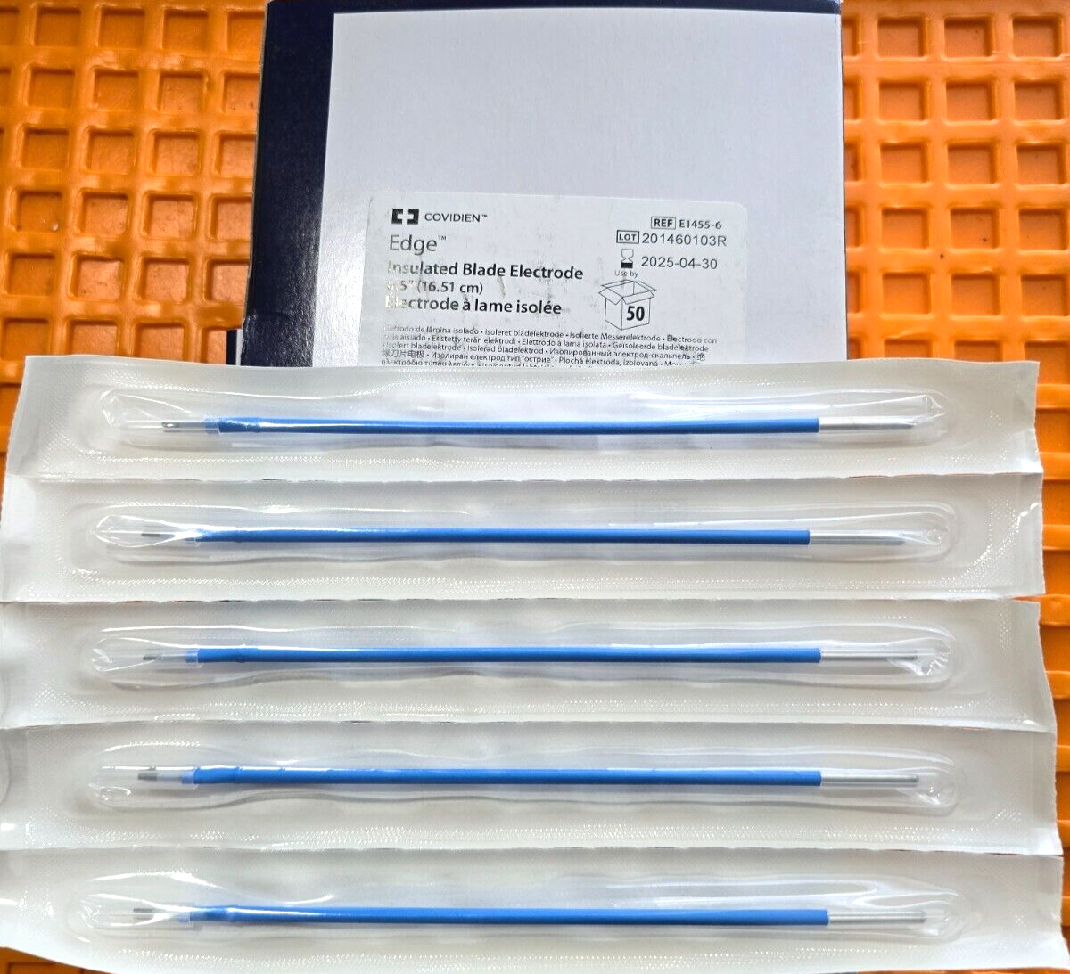 Valleylab Insulated Electrode 6.5" Box of 50 Sterile 2025