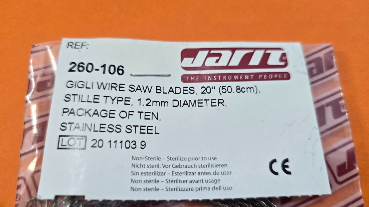 Package of 10, Gigli Saw Wire 20" with Handles, Jarit 260-106