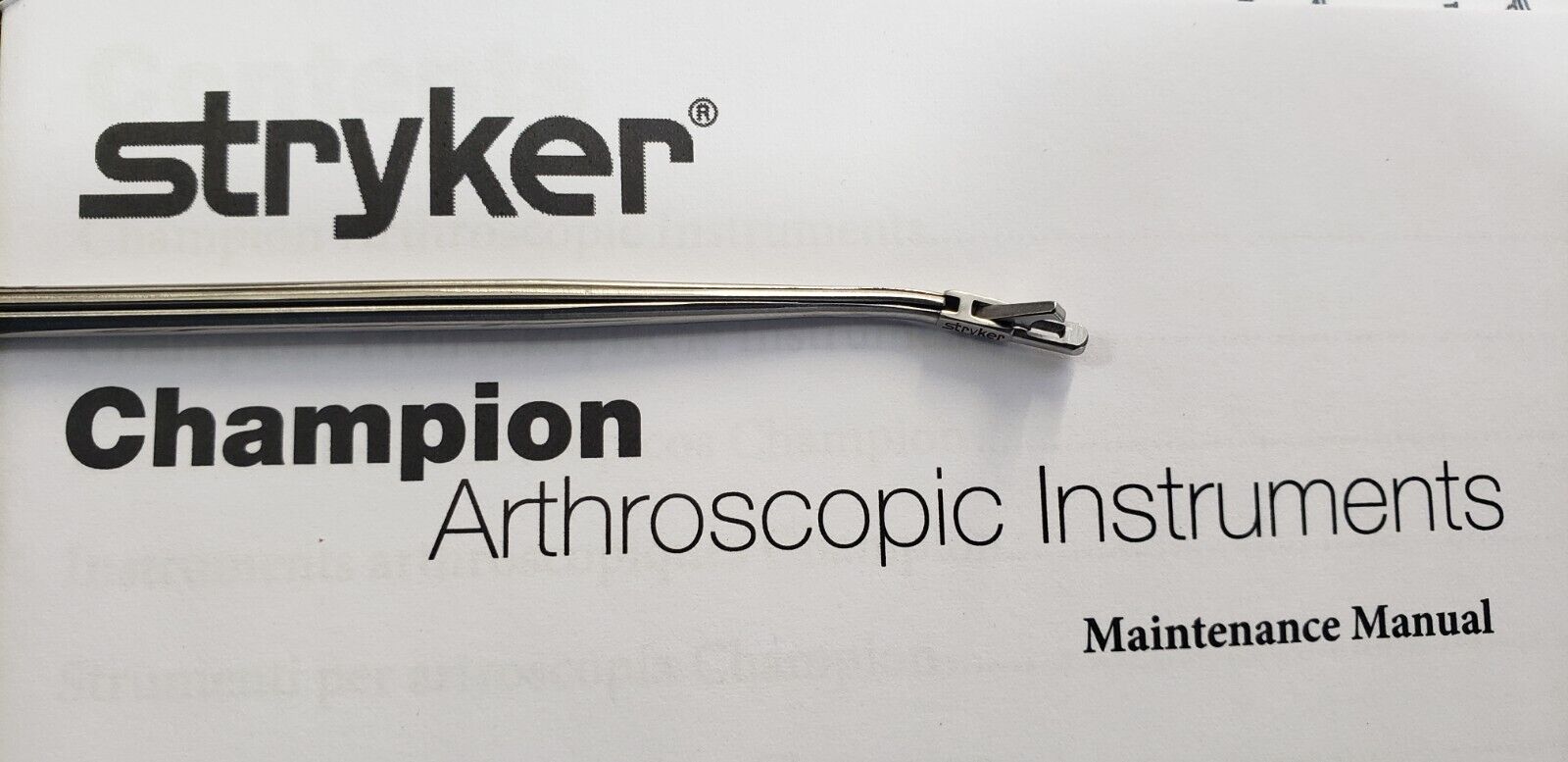 Stryker 242-100-003 Arthroscopic Forceps 2.1mm Blunt Nose Right