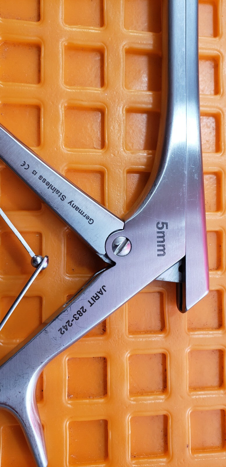 JARIT 283-242 Surgical Spurling Kerrison Rongeurs 40 Deg 5mm Up Bite 11" Shaft