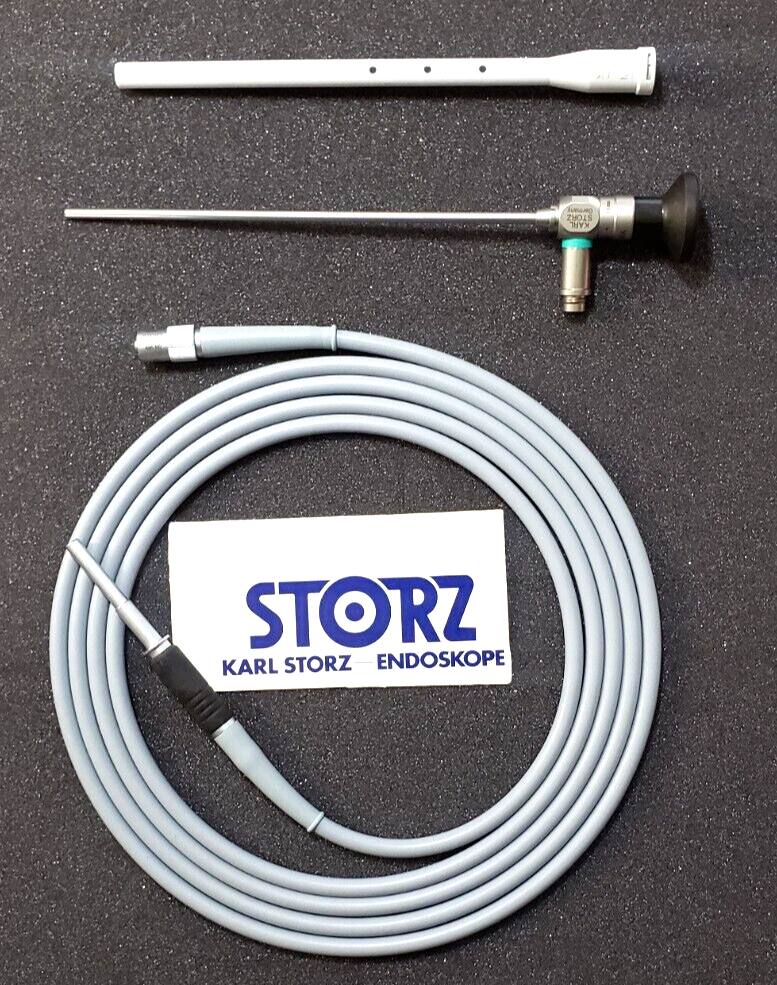 Karl Storz 28731 AA Arthroscope 4mm x 0 Degree 18cm & 495ND Fiber Optic Cable