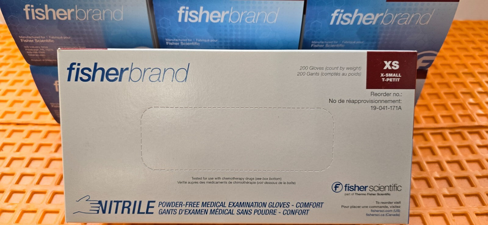 Fisher brand Nitrile Powder Free Examination Glove X-SMALL Size (9-Boxes of 200)