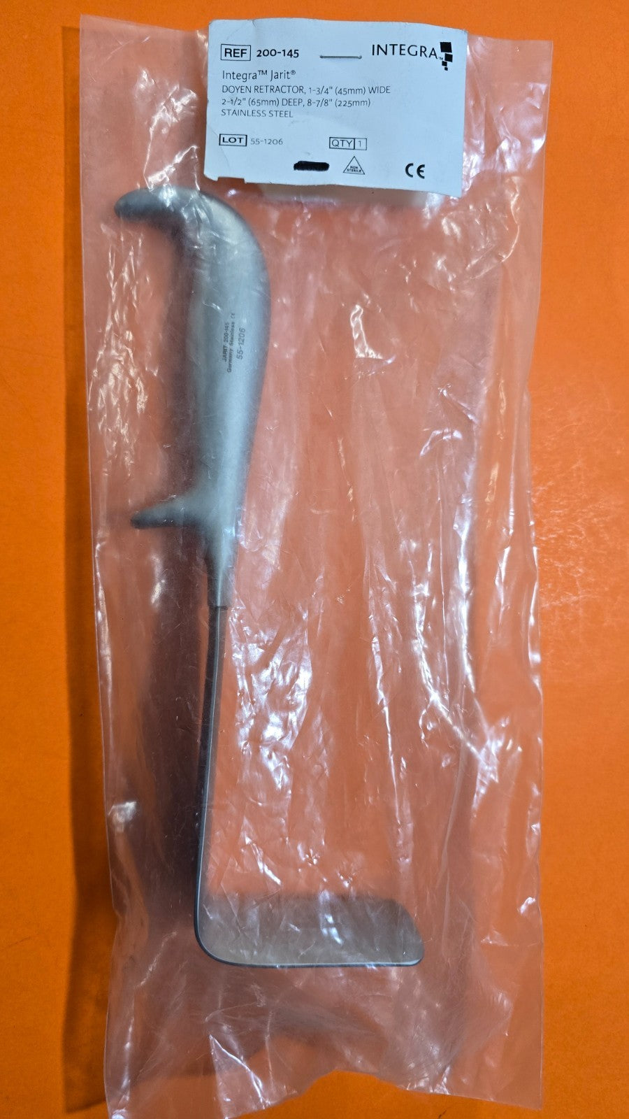 Jarit 200-145 Surgical Doyen Retractor 1-3/4" x 2-1/2" Deep 8-7/8"