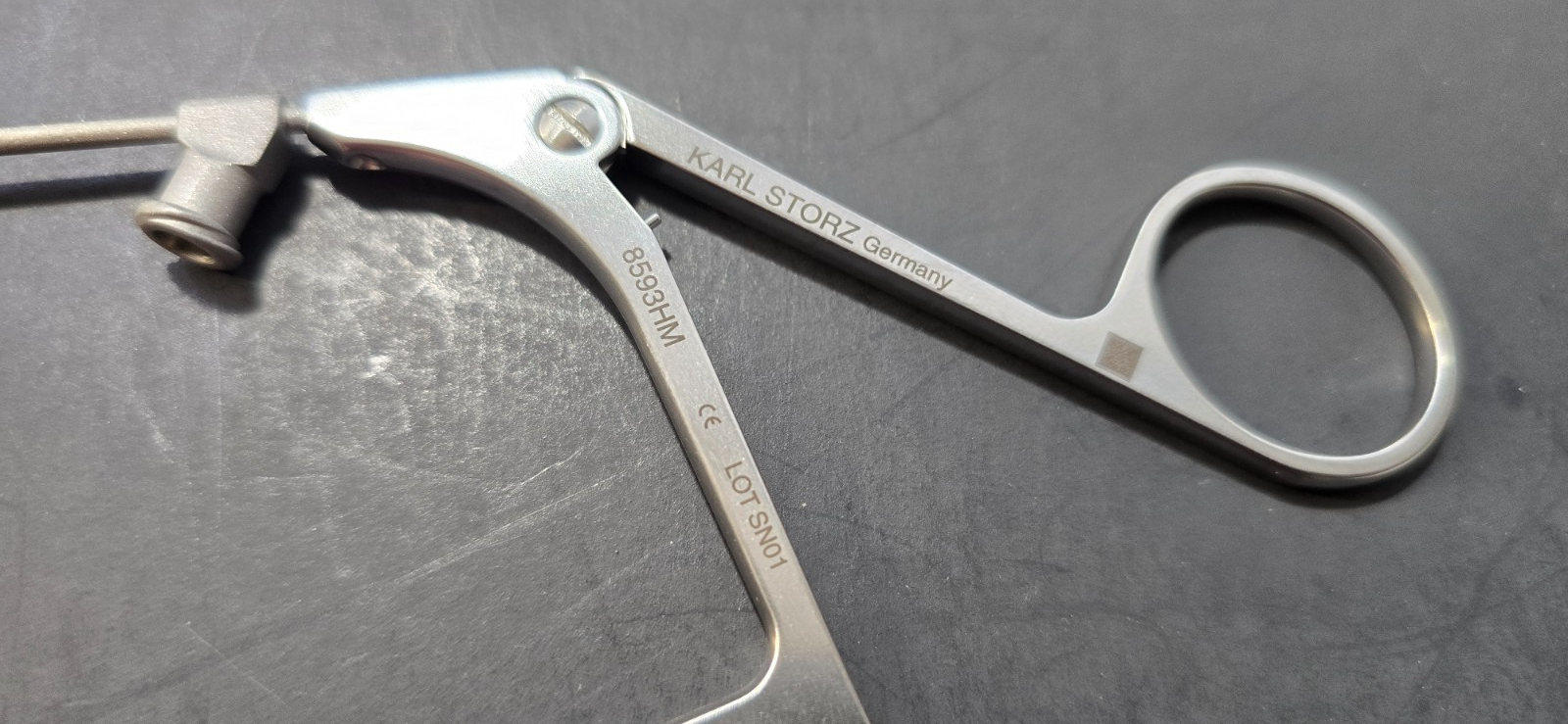 Karl Storz Surgical Laryngeal Grasping Forceps Curved 23cm