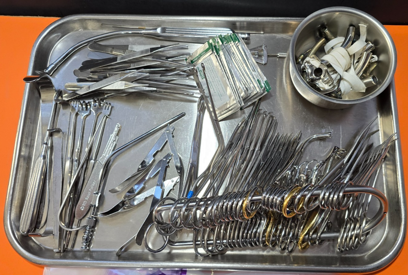 Aesculap, Pilling , Sklar, Jarit Surgical Tracheal Instruments Set with Tray #1