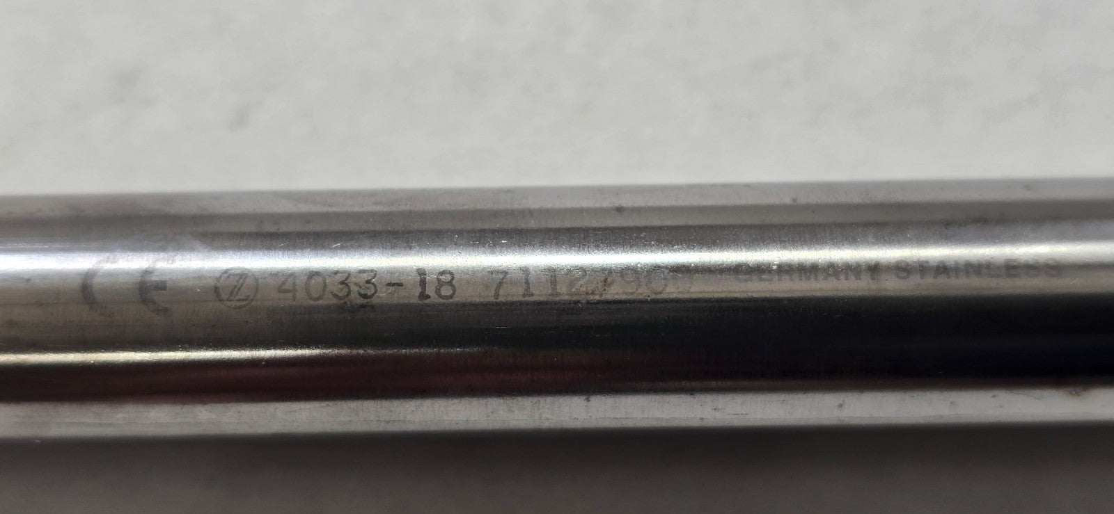 Zimmer 4033-18 Orthopedic Bone Curette 1/2" x 1" Cup Solid Handle 15"