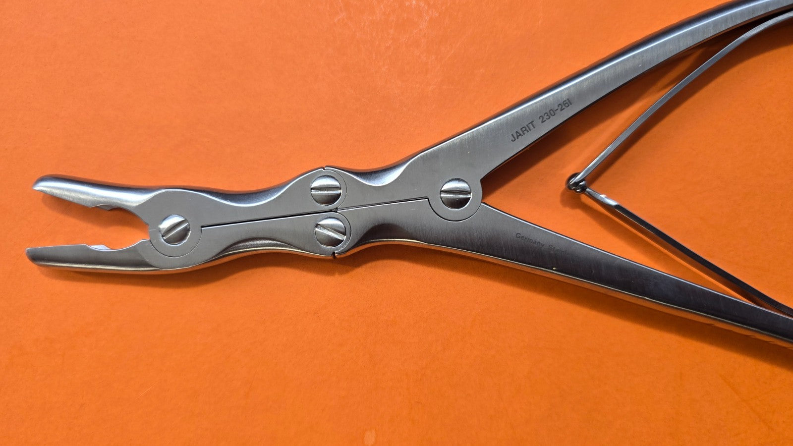 JARIT Orthopedic Leksell Rongeurs 9 1/4" x 8mm Bite Slight Curve Ref:230-261