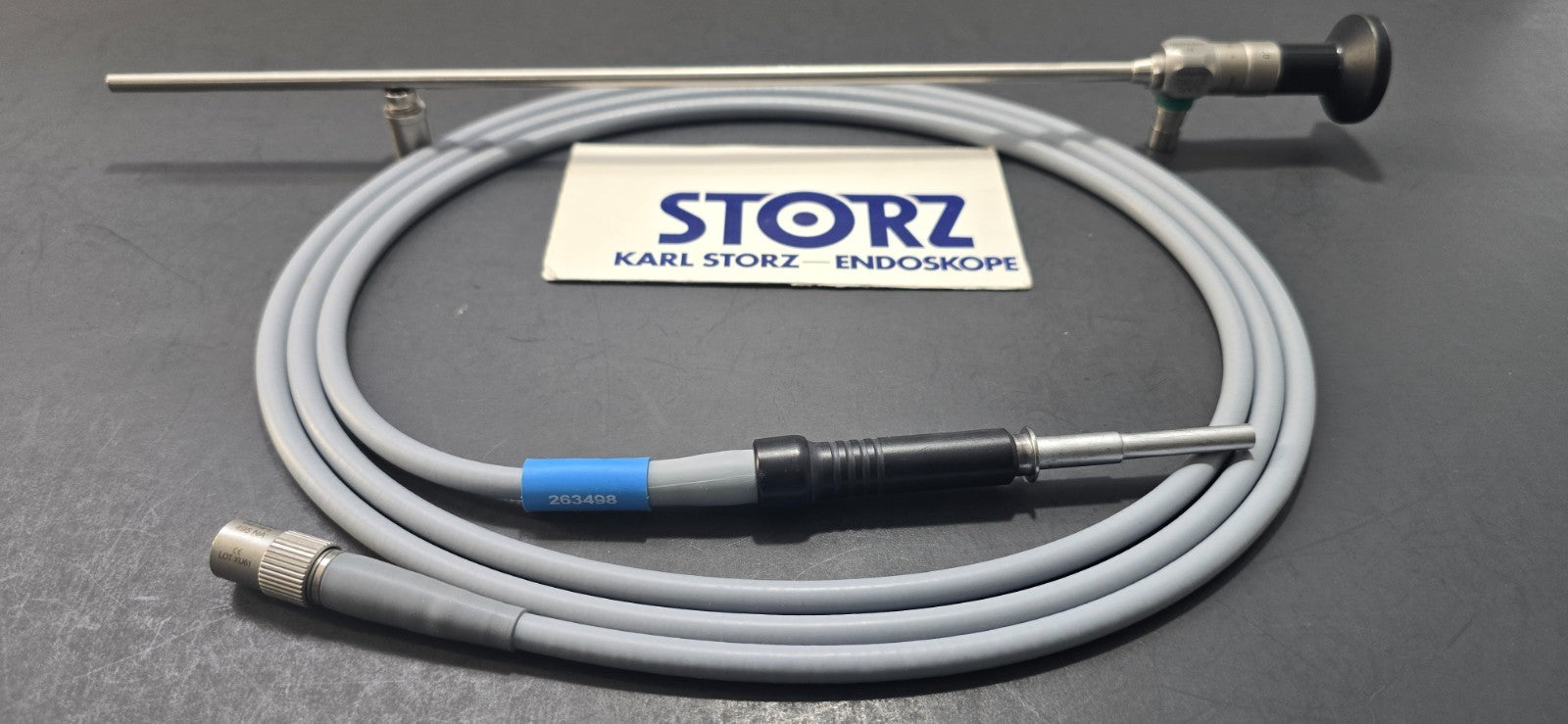 Karl Storz 5mm x 0* x 29cm Telescope Autoclave & 495NA Fiber Optic Cable