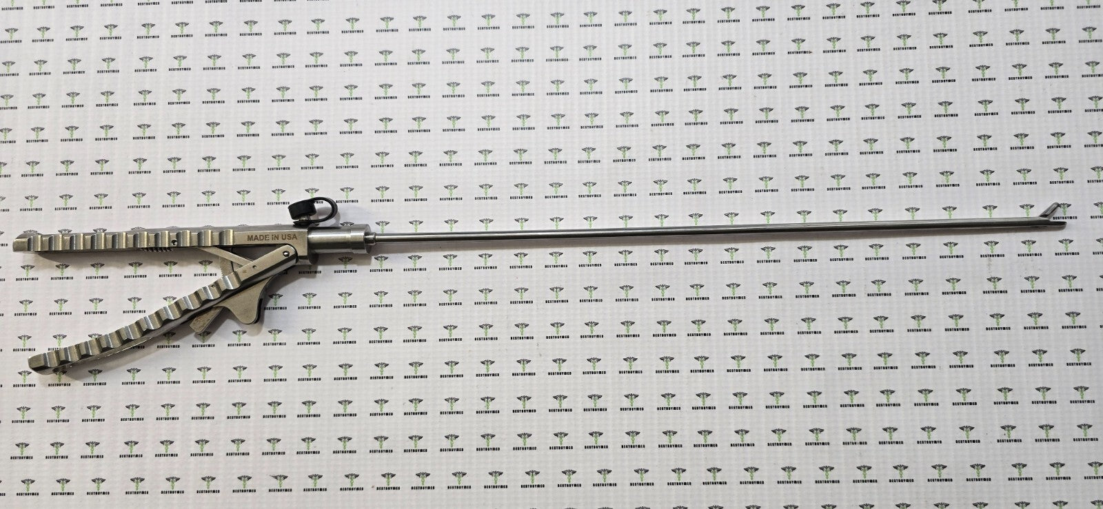 Mediflex Laparoscopic Needle Holder 5mm x33cm Carbide jaws Curved Axial Handle