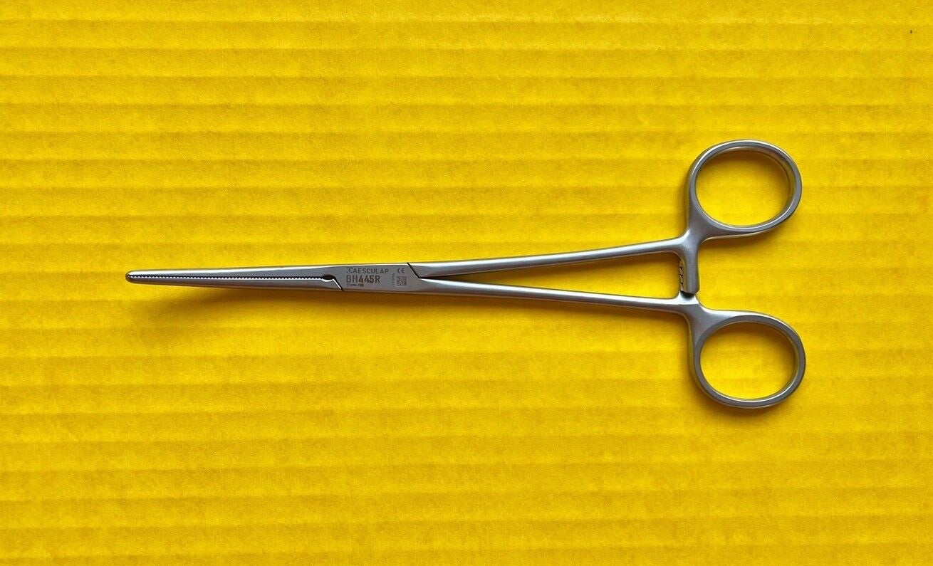 Aesculap Surgical Rochester Pean Artery Forceps, Curved, 7.25" REF: BH445R