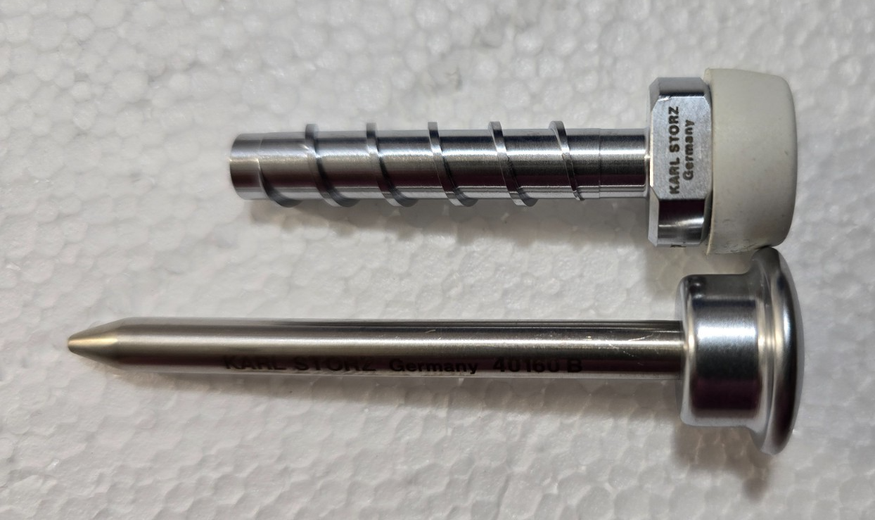 Karl Storz 40160 AB Threaded Cannula Blunt 6mm x 40mm with Obturator