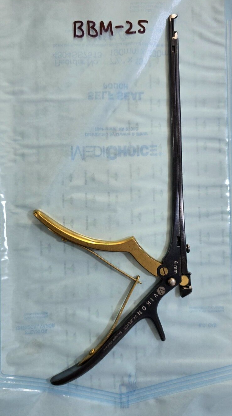VIKON Surgical Kerrison Rongeurs 4mm x 40* Quick Release Rongeur