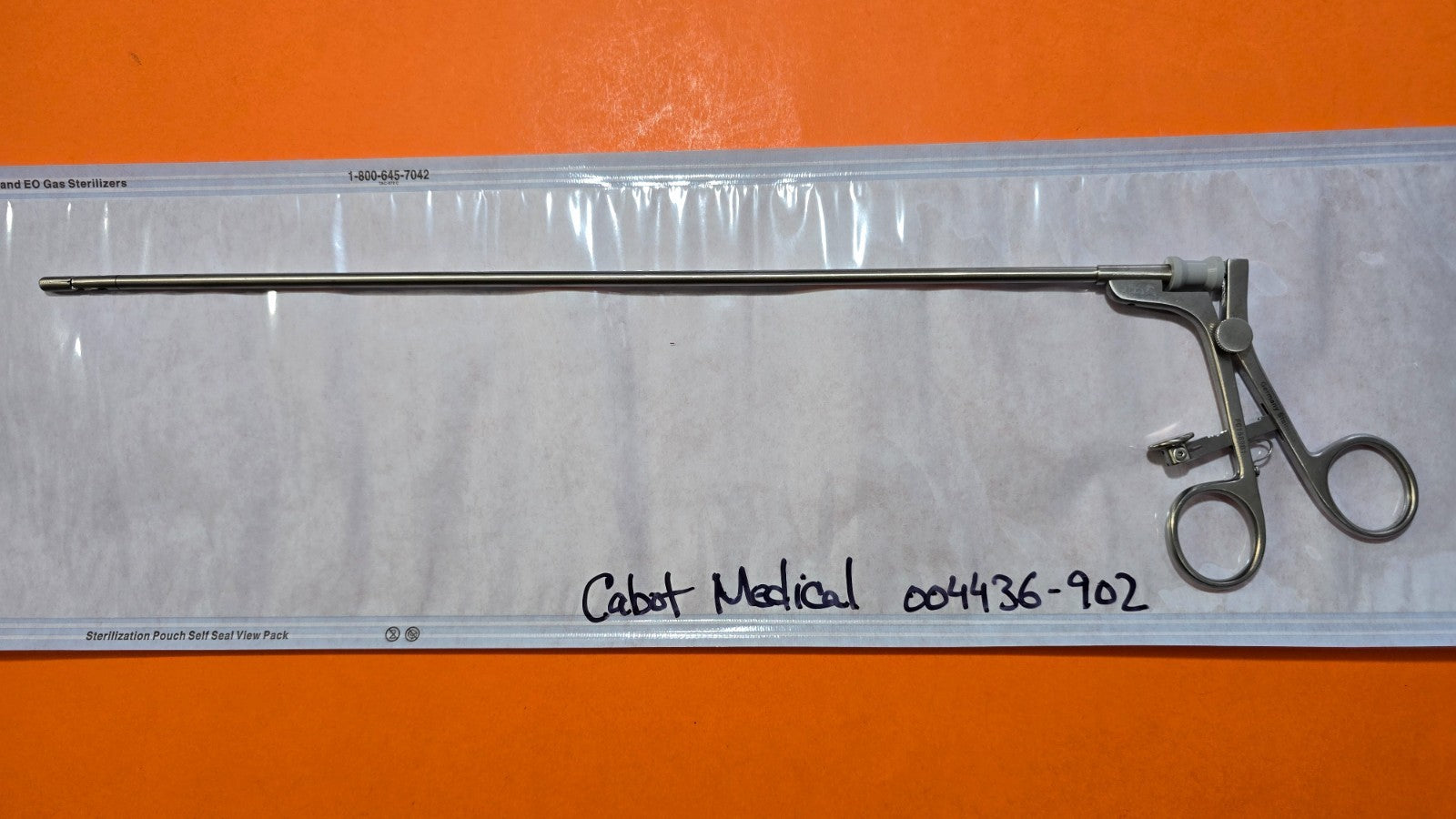 Cabot Medical 004436-902 Grasping Forceps 5mm x 33cm Ratchet handle