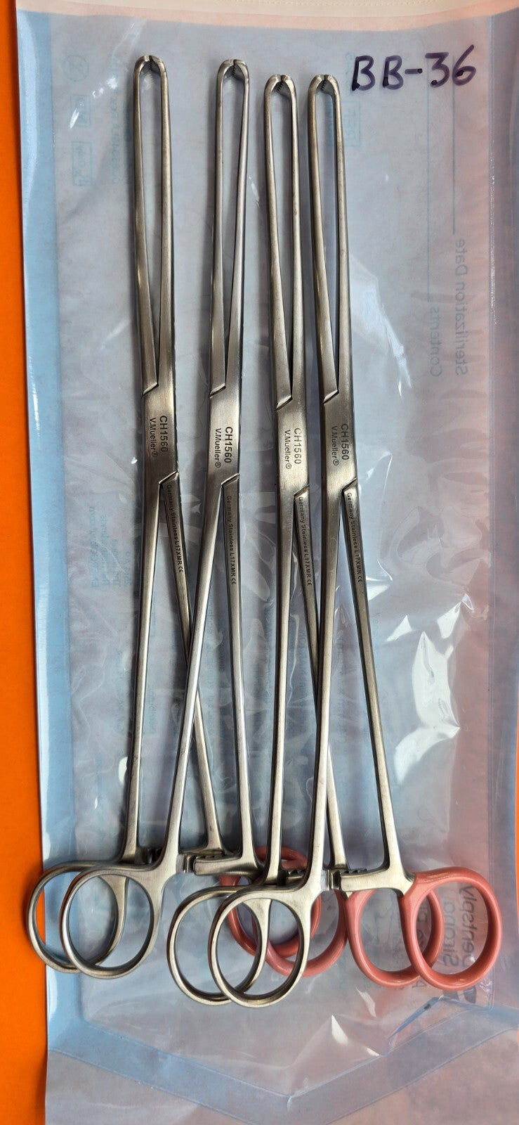 V. Mueller Surgical Allis Tissue Forceps 10" (5x6) teeth REF: SU 1560