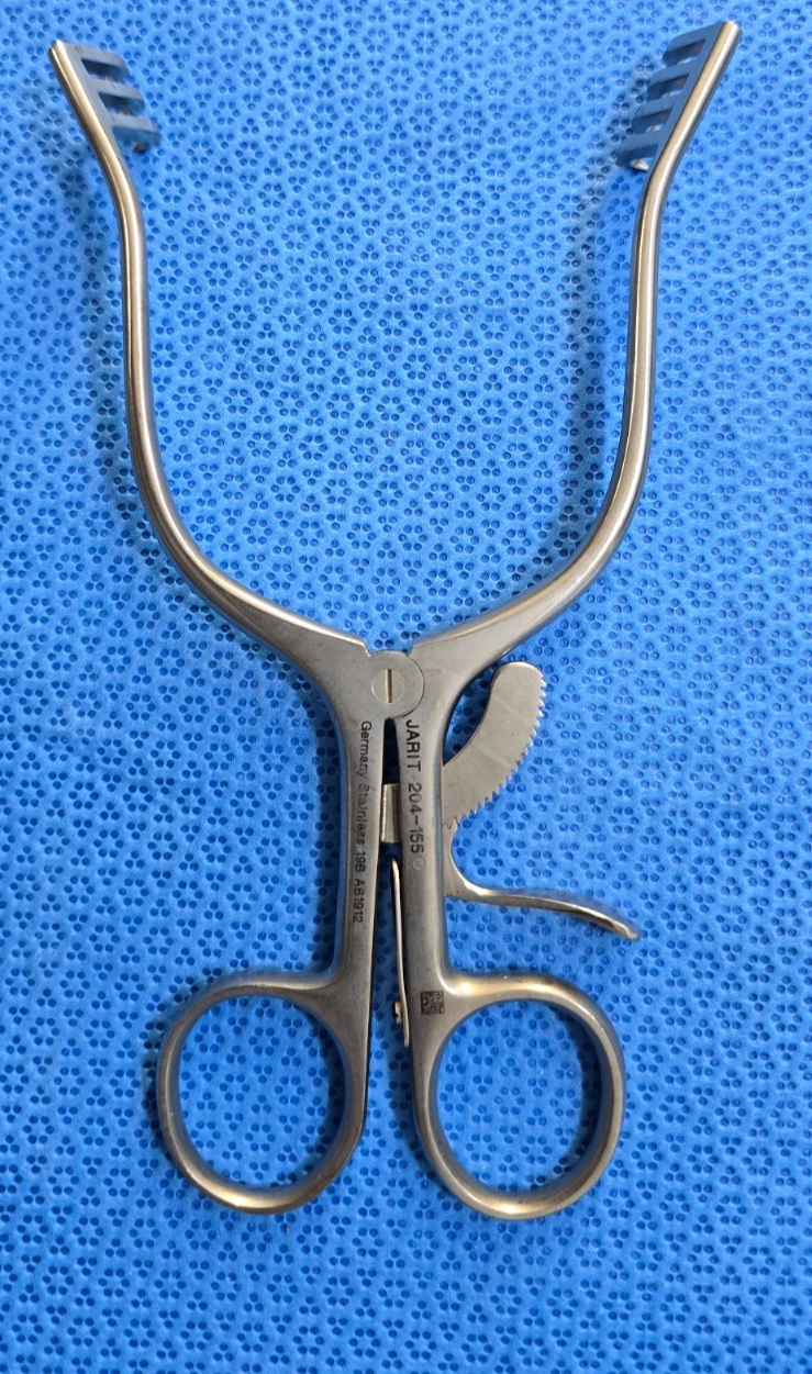 Jarit 204-155 Surgical Orthopedic Weitlaner Retractor 6.5" Sharp 3x4 Prongs