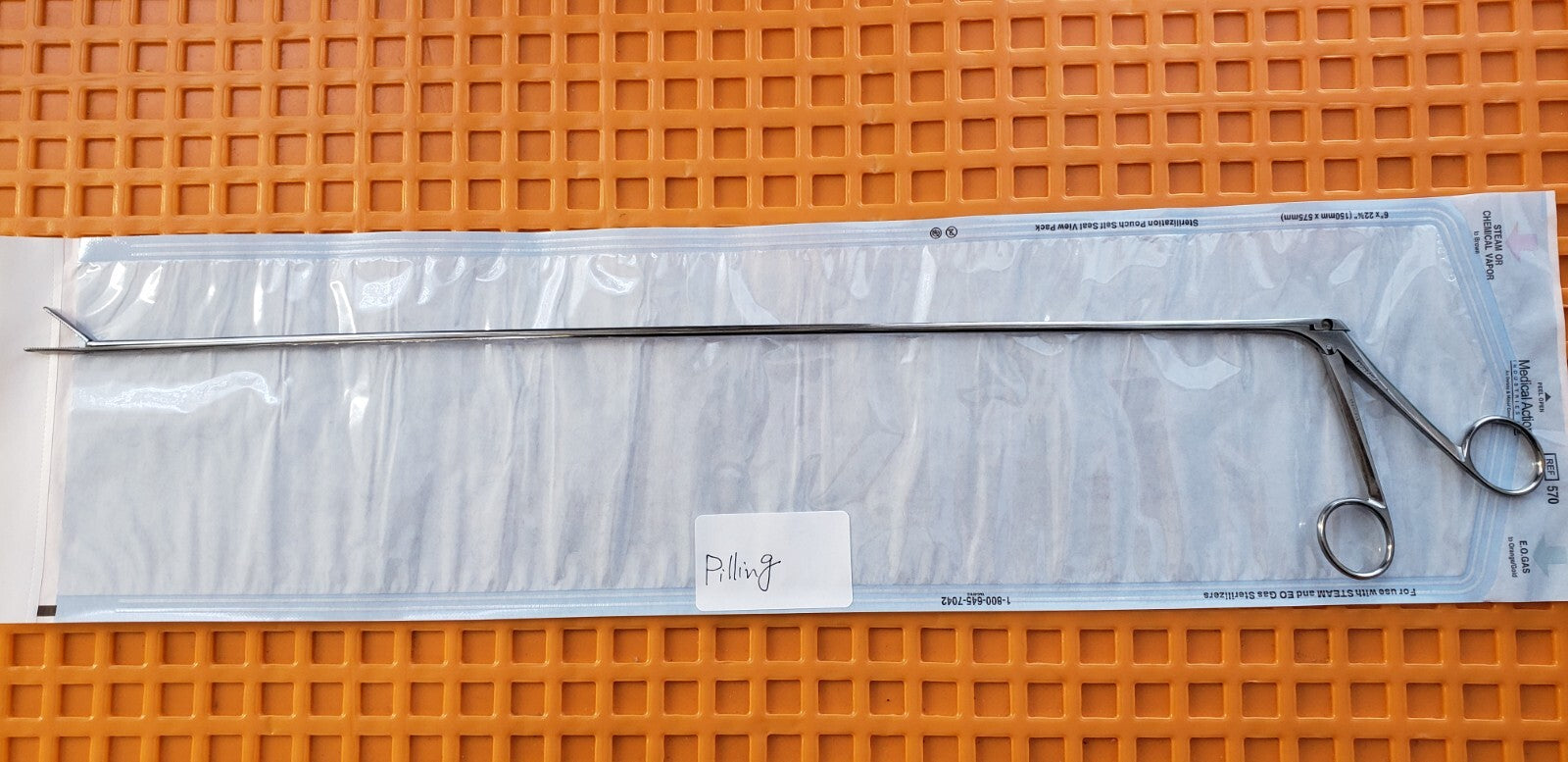 Pilling Surgical Jackson Grasping Forceps Straight 5mm x 50cm Length