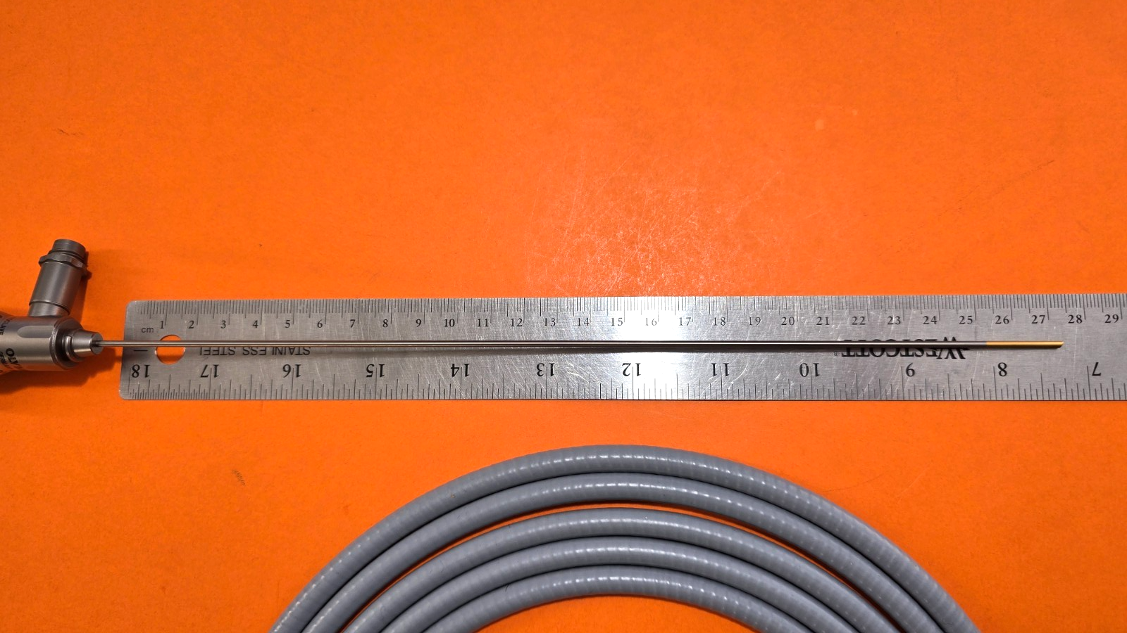 Olympus A4677A Hysteroscope 1.9mm x30° Autoclave & WA03210A Fiber Optic Cable