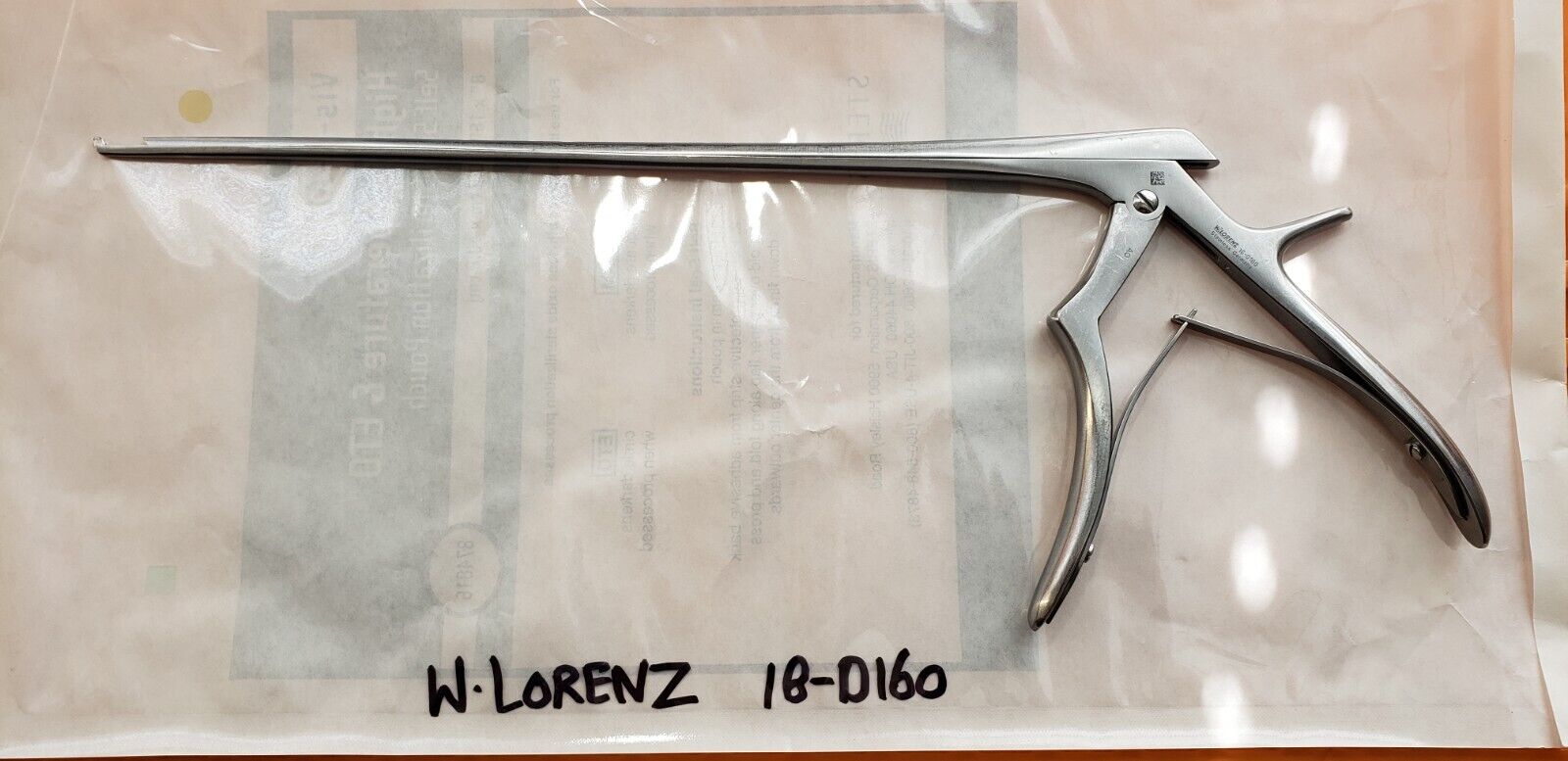 W.Lorenz 18-0160 Orthopedic Spurling Kerrison Rongeurs 40 Deg 2mm Up 11" Shaft