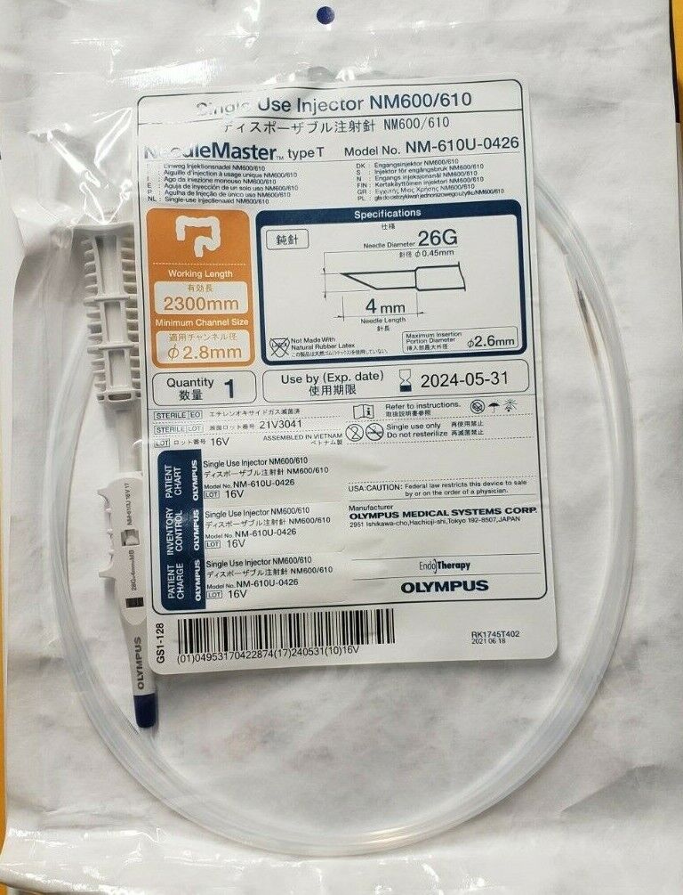 Olympus 610U-0426 Electrosurgical Instruments 2.8mm x 2300mm In date 2024