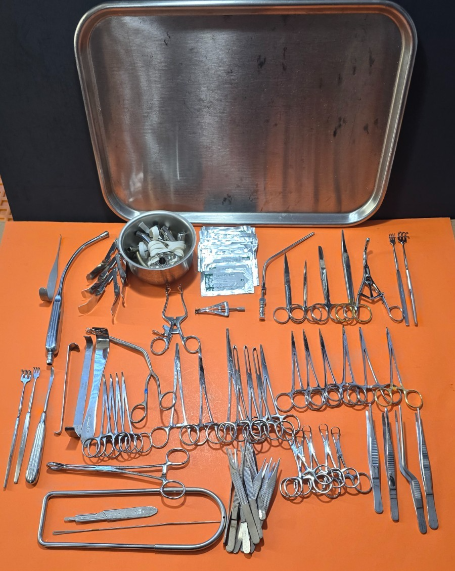 Aesculap, Pilling , Sklar, Jarit Surgical Tracheal Instruments Set with Tray #1