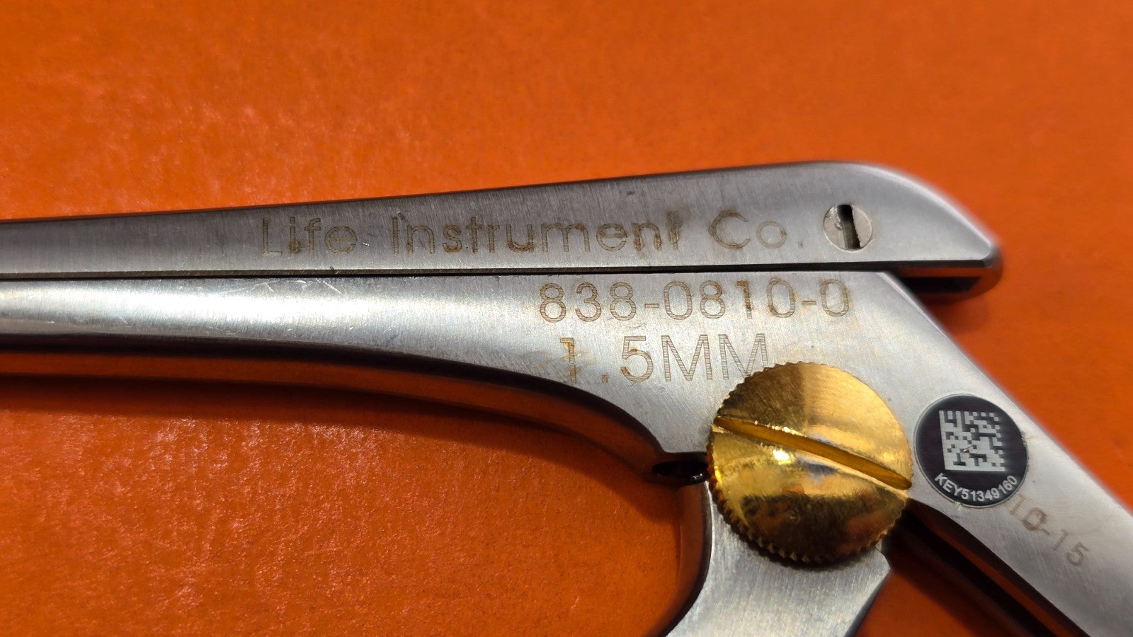 Life Instrument 838-0810-0 Orthopedic Kerrison Rongeurs 1.5mm x 40 x 8"