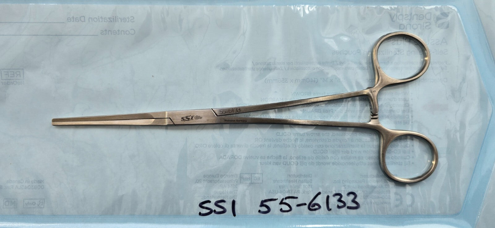 SSI Surgical Cooley Coarctation Clamps Straight 8 3/4" REF: 55-6133
