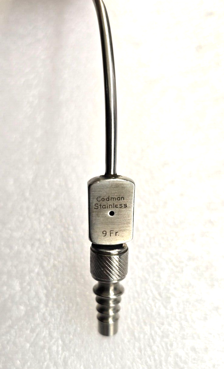 Codman Surgical Frazier Suction Tube, 9FR Angled REF: 70-1088