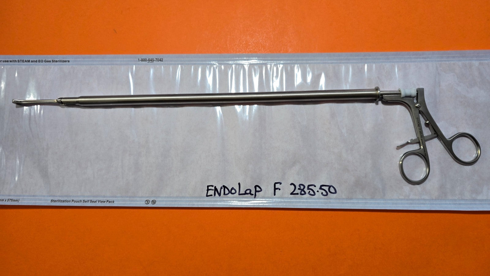 V. Mueller F285.50 Endolap Babcock Forceps 10mm x 36cm Ratchet Handle