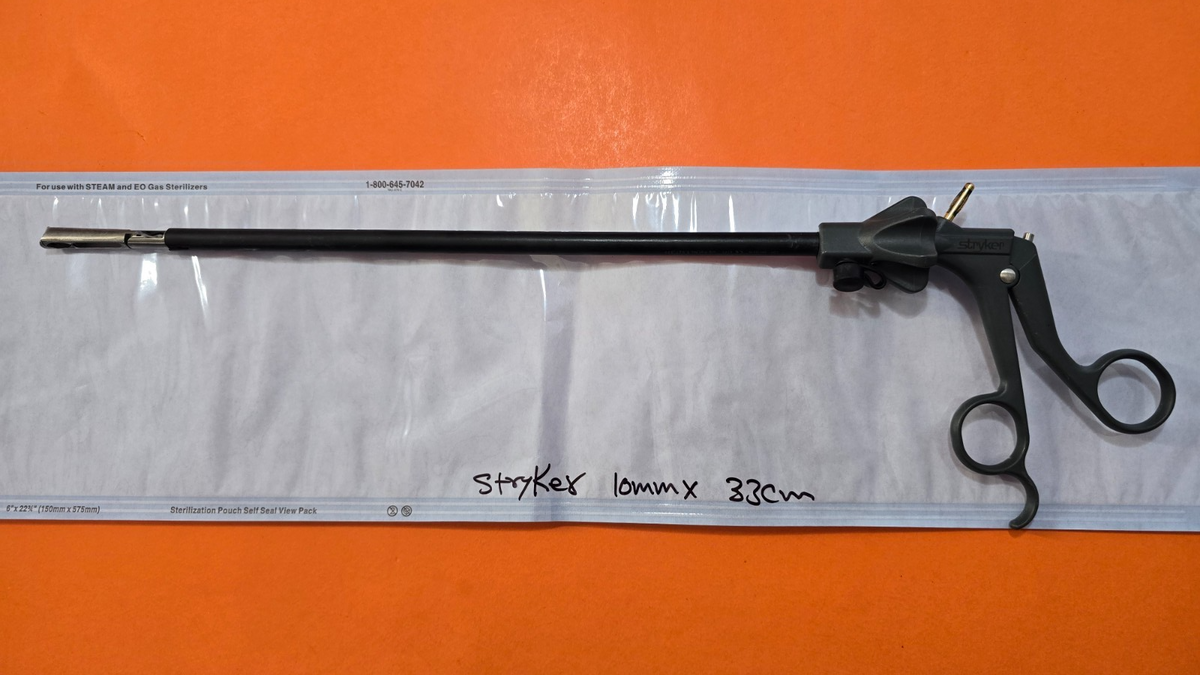 Stryker Laparoscopic 10mm x 33cm Tissue Grasper Monopolar Handle Autoclave