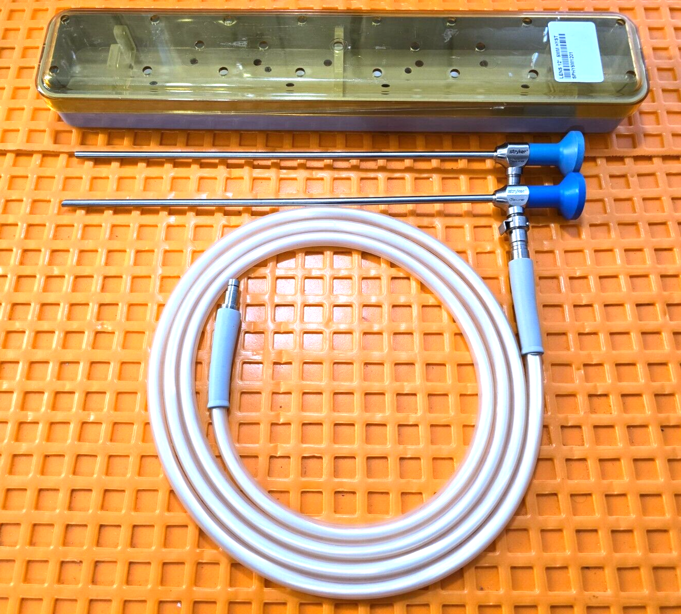 Stryker 502-539-030 IDEAL EYES 5mmx30 & 5mmx0* Deg Set & Fiber Optic Cable