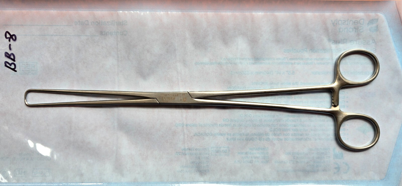 Aesculap Surgical Schroeder Tenaculum Forceps 10" REF: EO 108R