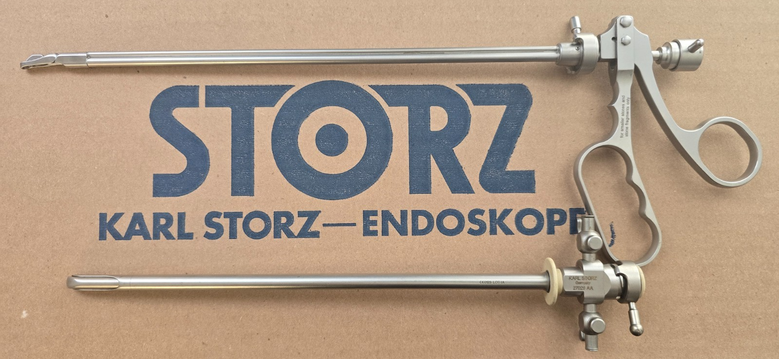 Karl Storz 27026 AA Sheath Set 25 Fr & Grasping Forceps Single Action Jaws.