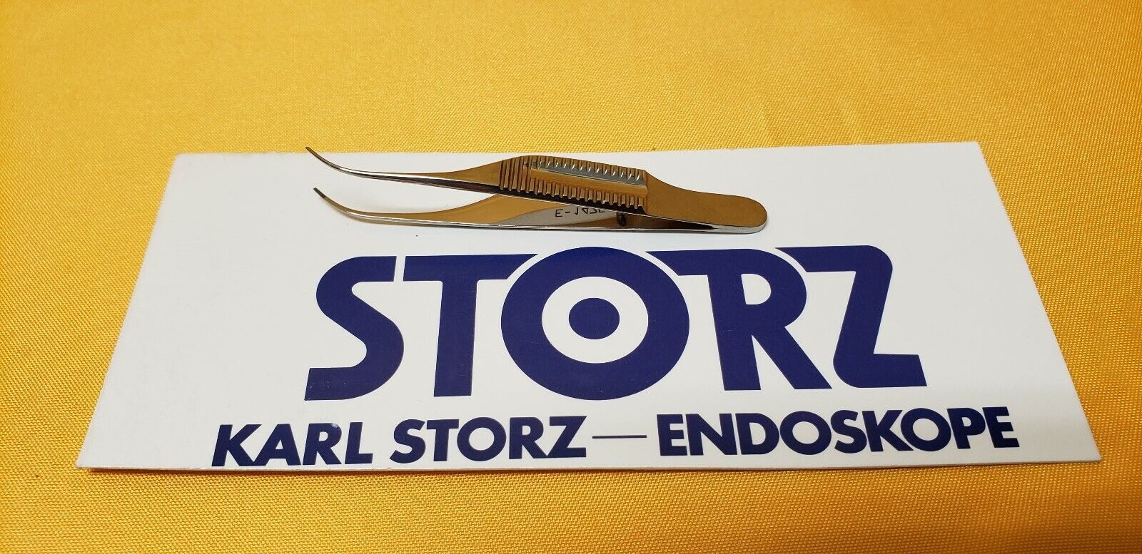 BAUSCH+LOMB Storz E-1475 Opthalmic GILL Iris Dressing Forceps 3" Serrated Tip