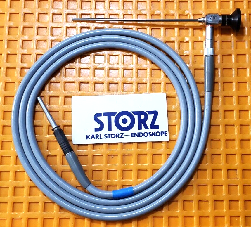 Karl Storz 495NCS Fiberoptic Cable W- Anthony ENT 4mm x 30* Scope Autoclave