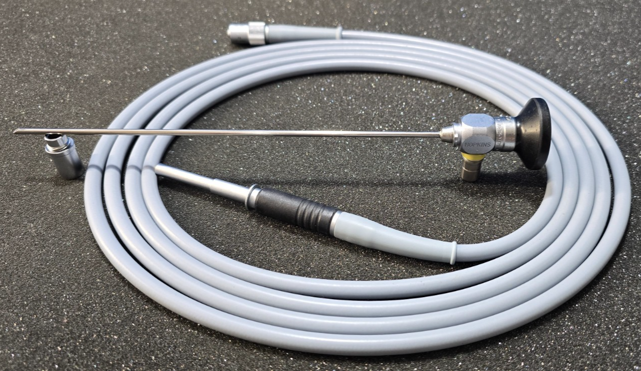 Karl Storz 7218 CA Pediatric scope 2.7mm x 70* x19cm & 495ND Fiber Optic Cable
