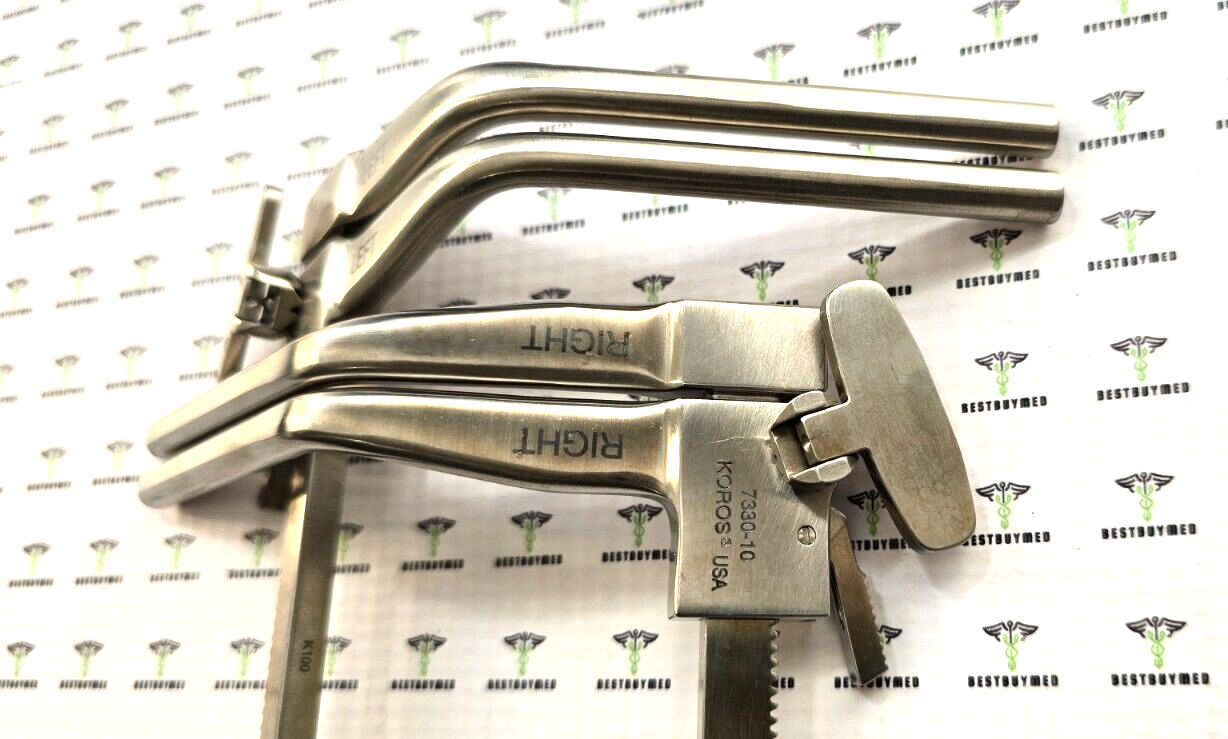 KOROS 7330-12 Orthopedic Spine Shadow Line Distractor Right &Left Set