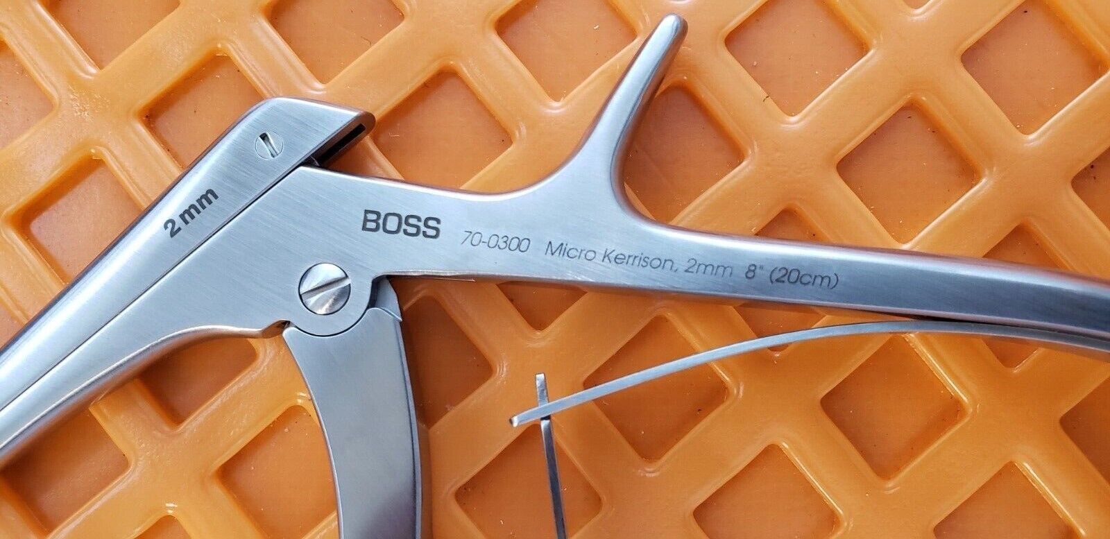 BOSS 70-0300 Surgical Orthopedic Kerrison Rongeurs 7.5" Shaft 2mm 90 Degree Up