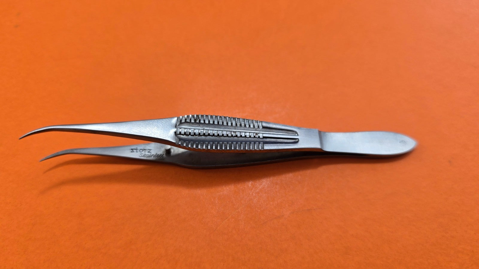 Karl Storz E1885 Castroviejo Tying Forceps Fine Tip Curved