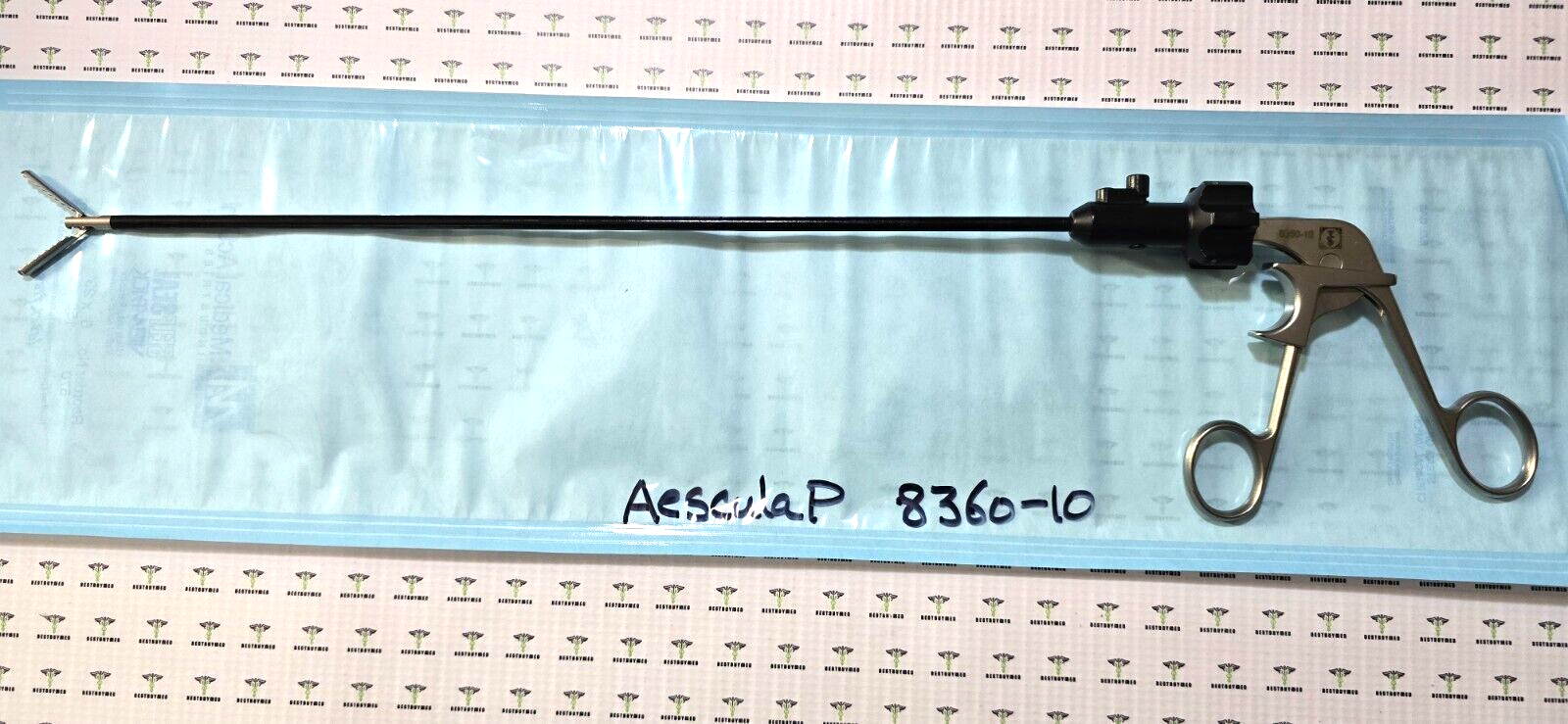 Aesculap 8360-10 Atraumatic Grasping Forceps 5mm x 36cm Double Action