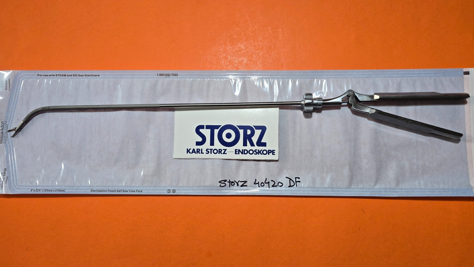 Karl Storz 40420 DF Tissue Grasping Forceps 5mm x 36cm Rotating Shaf Handle
