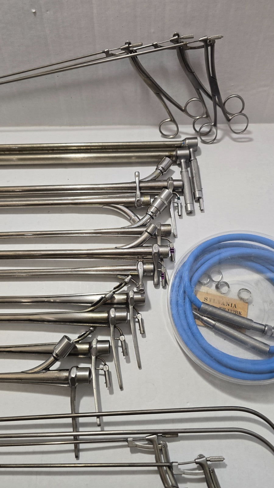 Pilling Surgical Ent Laryngeal Instruments Set W- Fiber Optic Cable