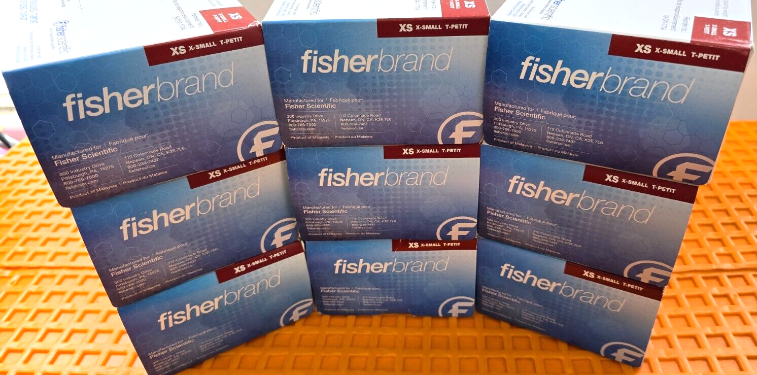 Fisher brand Nitrile Powder Free Examination Glove X-SMALL Size (9-Boxes of 200)