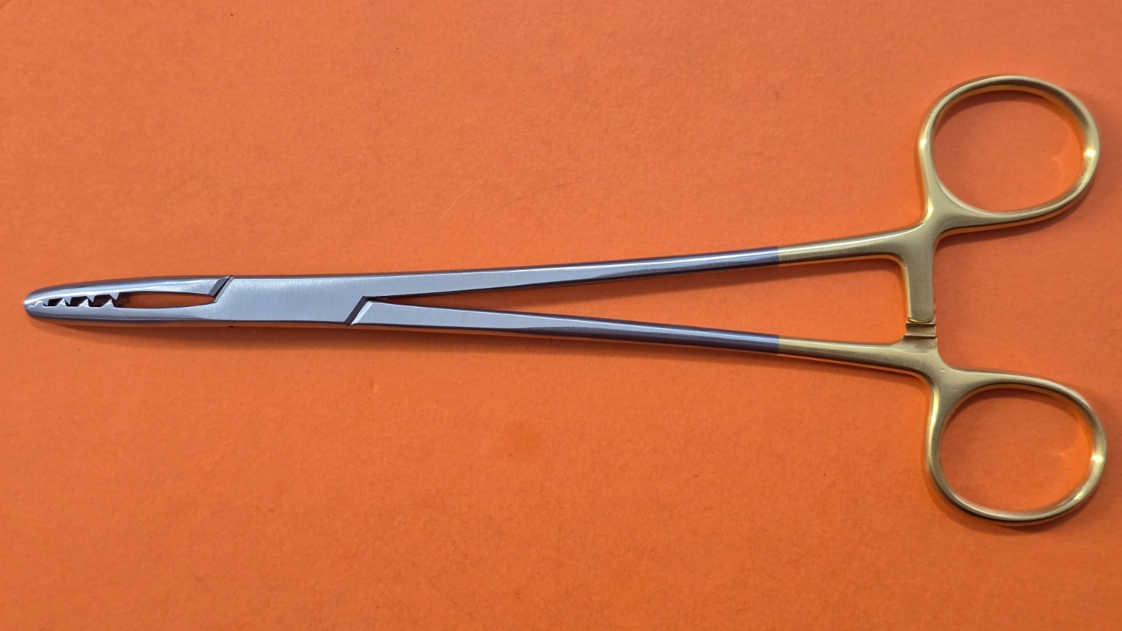 Turtle Surgical Martin Cartilage Holding Forceps 8" Curved Jaw w- Ratchet