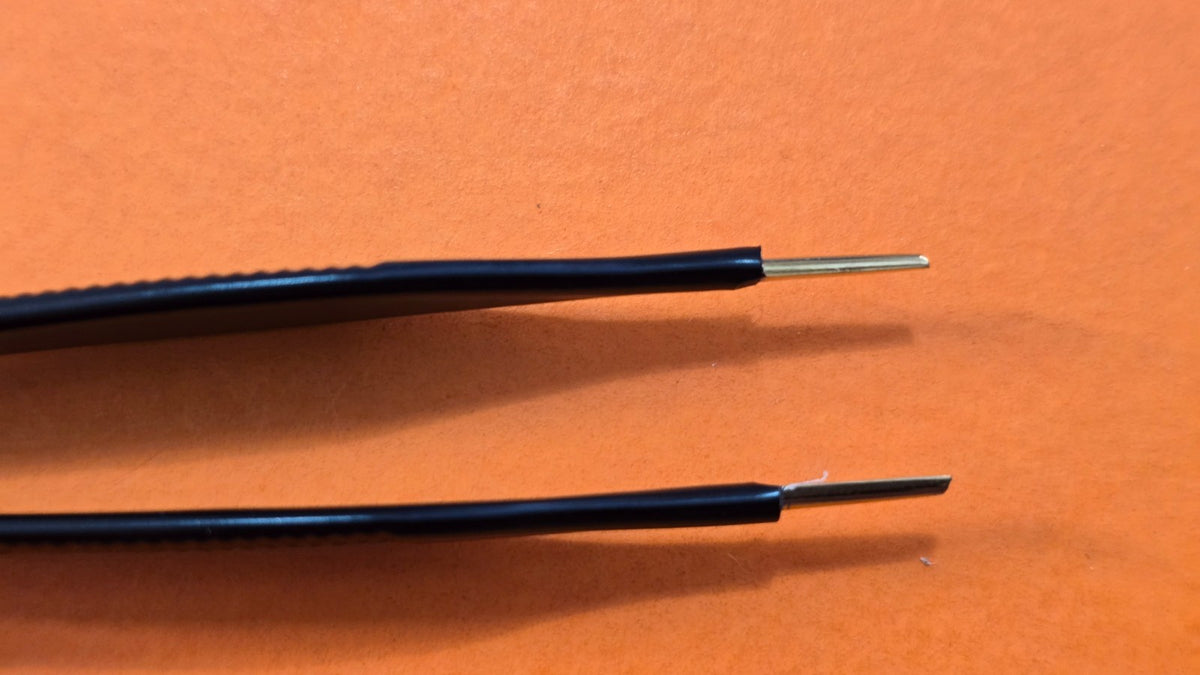 Turtle Adson Bipolar Forceps 5" Black Gold Tips NonStick Valleylab Bipolar Cable